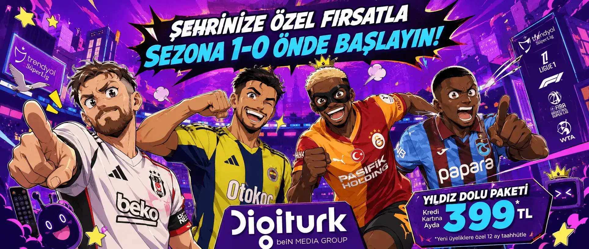 Digiturk Yıldız Dolu Paket 399 TL